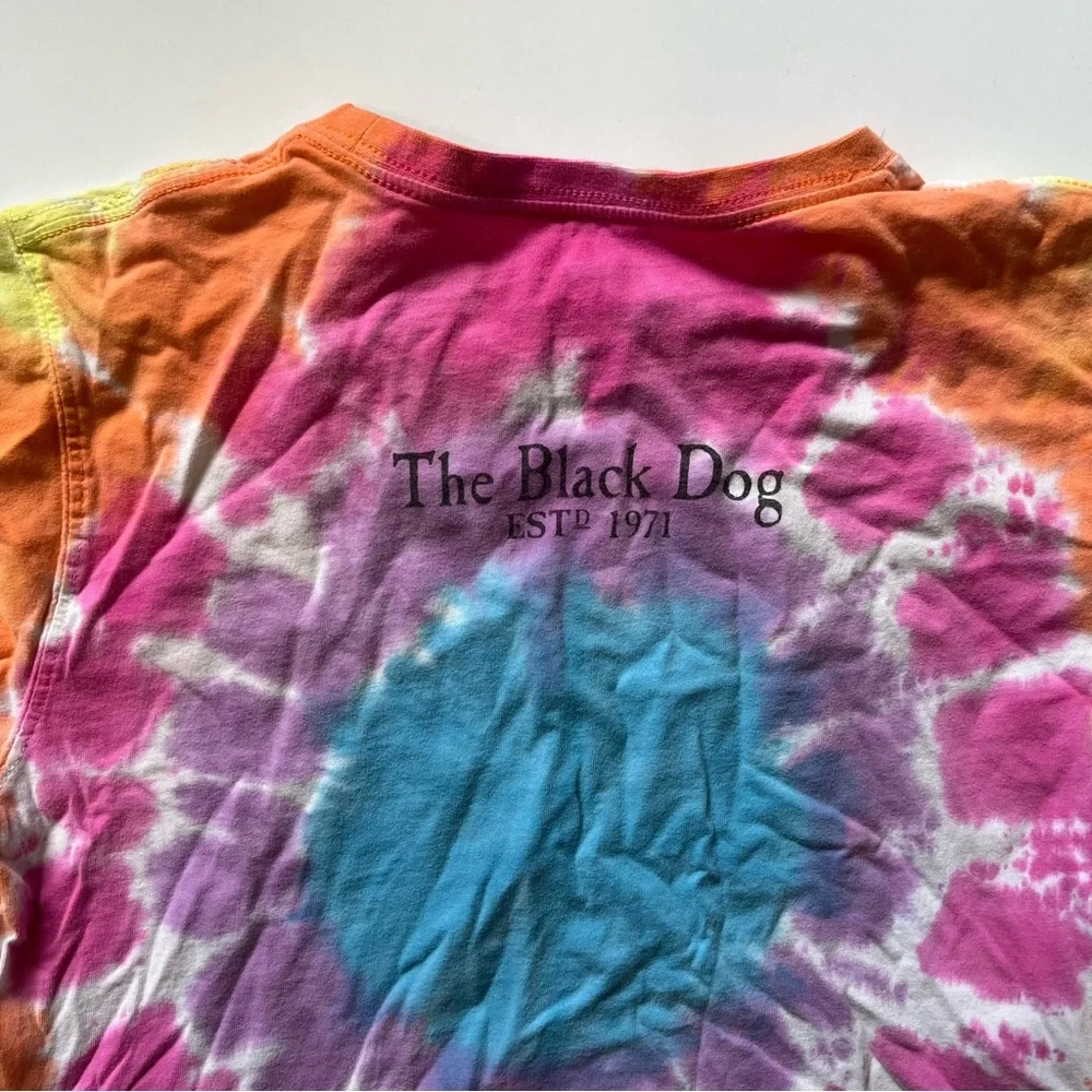 Kids The Black Dog Tie Dye T Shirt Size M‎ (8) Short Sleeve